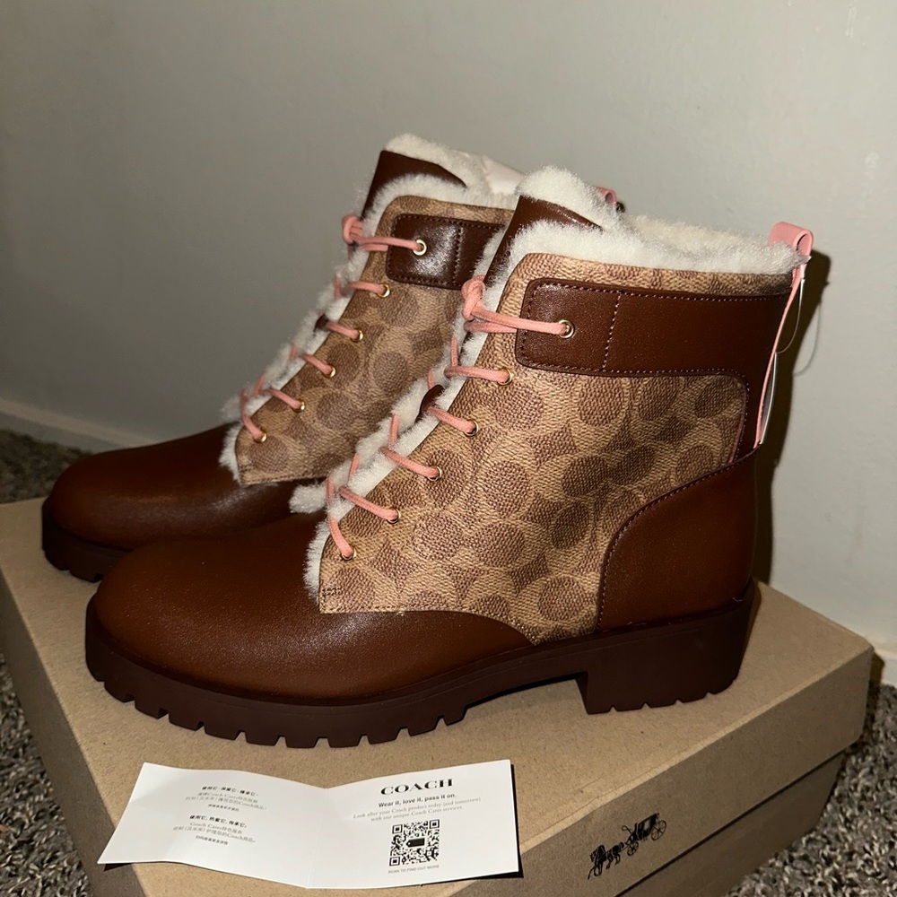 Coach Lorraine Bootie in signature canvas